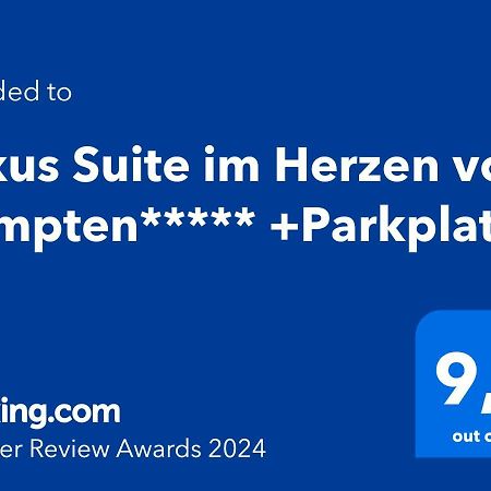 Luxus Suite Im Herzen Von Kempten***** +Parkplatz Eksteriør billede