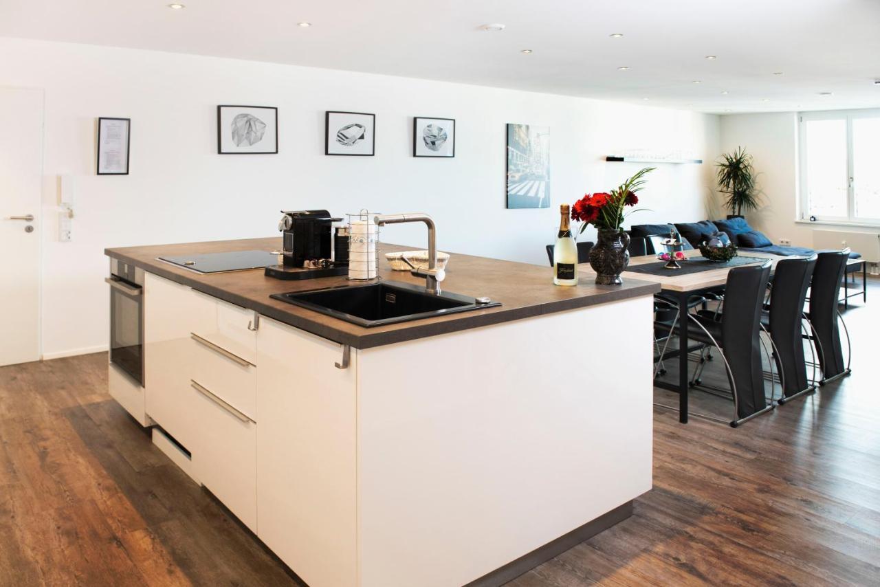 Luxus Suite Im Herzen Von Kempten***** +Parkplatz Eksteriør billede