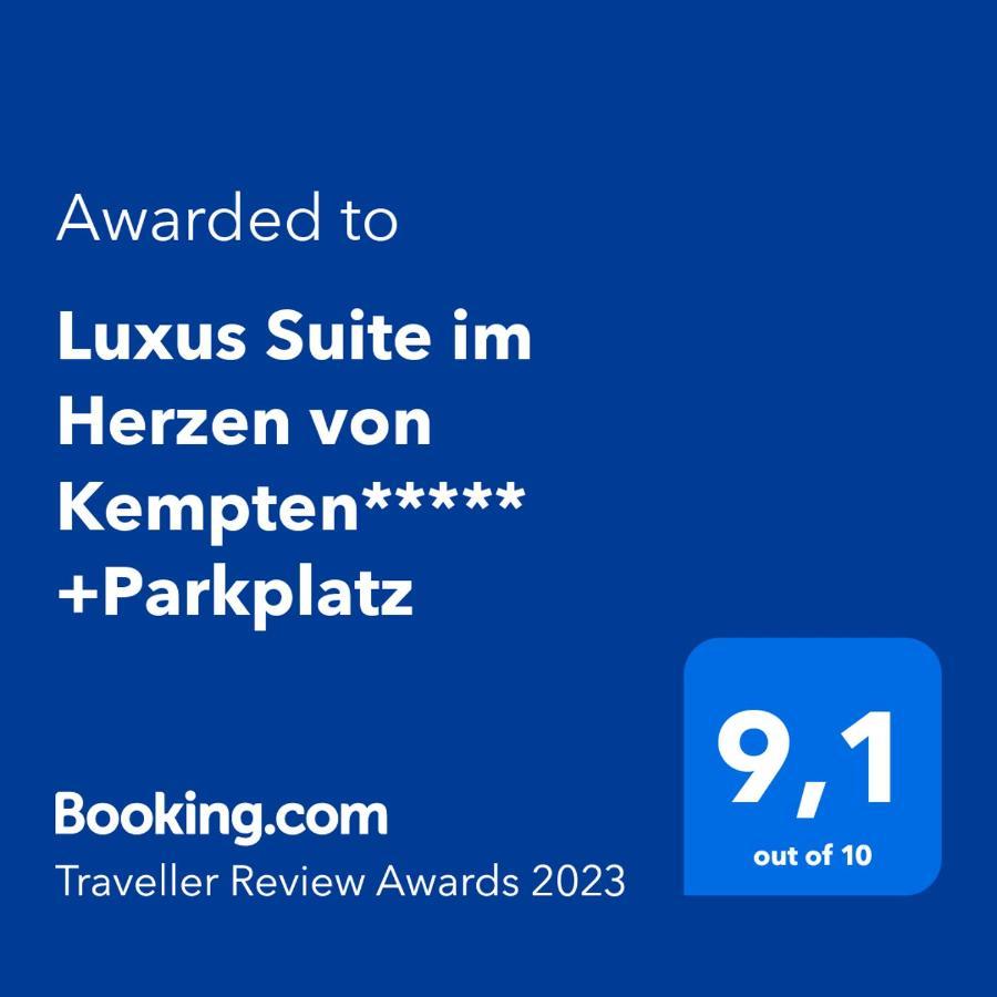Luxus Suite Im Herzen Von Kempten***** +Parkplatz Eksteriør billede