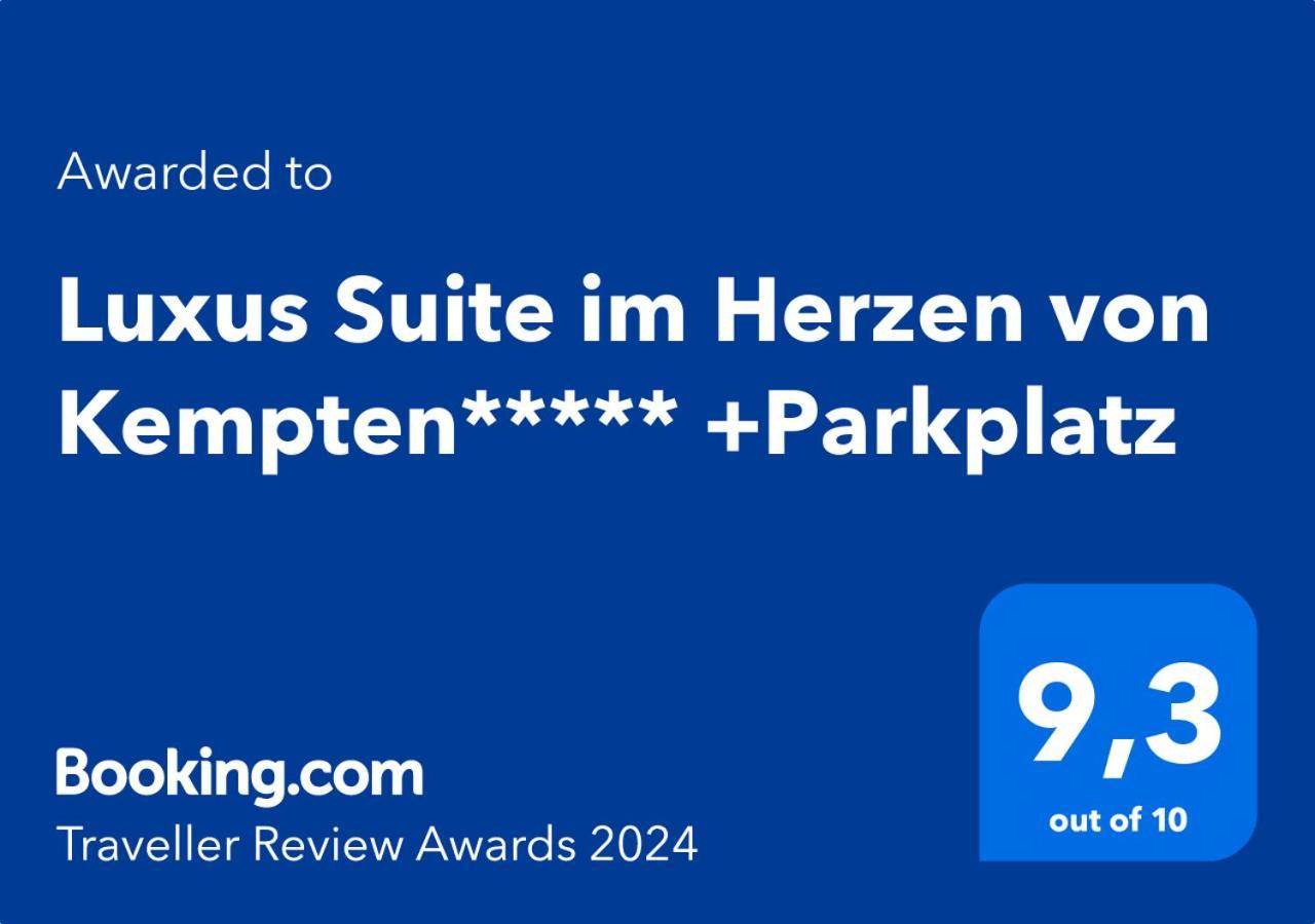 Luxus Suite Im Herzen Von Kempten***** +Parkplatz Eksteriør billede